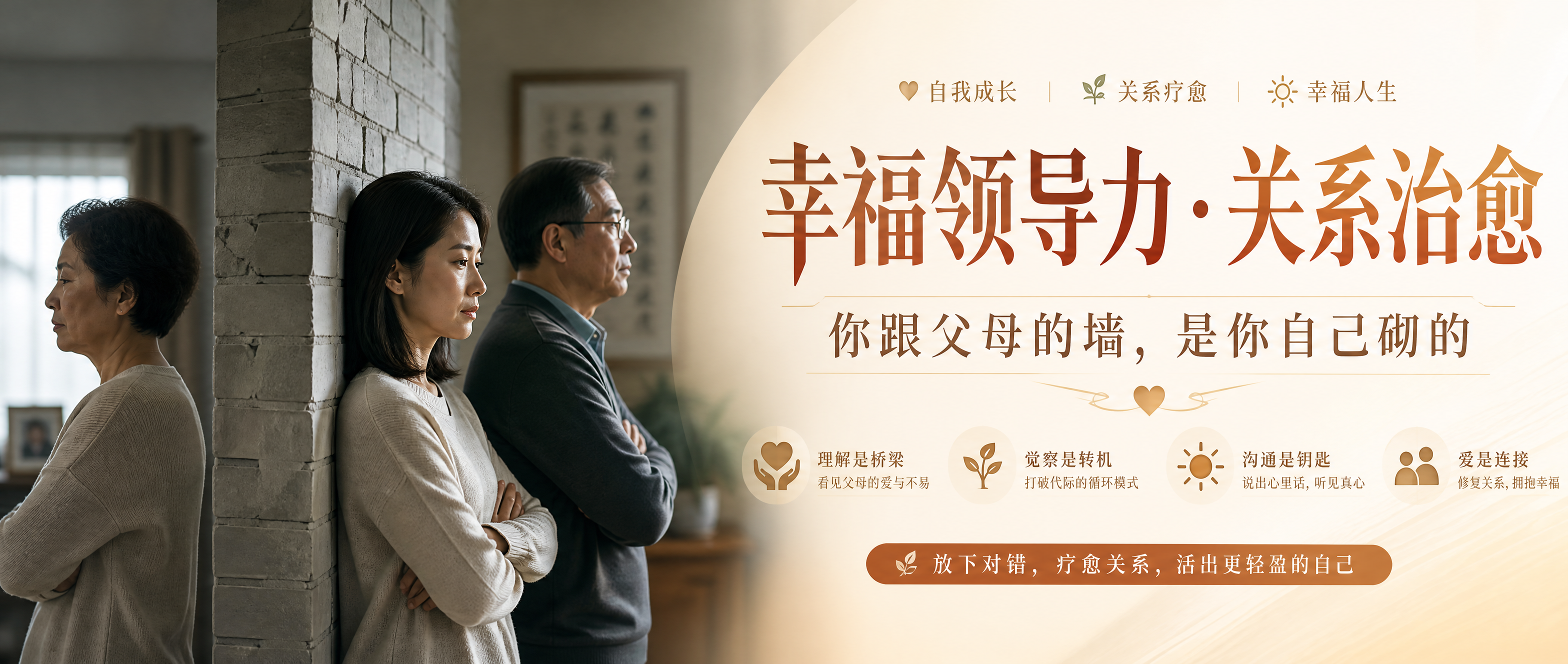 公众号封面图，左右分栏布局。左侧为真实场景摄影：一个30-40… - 图片创意预览