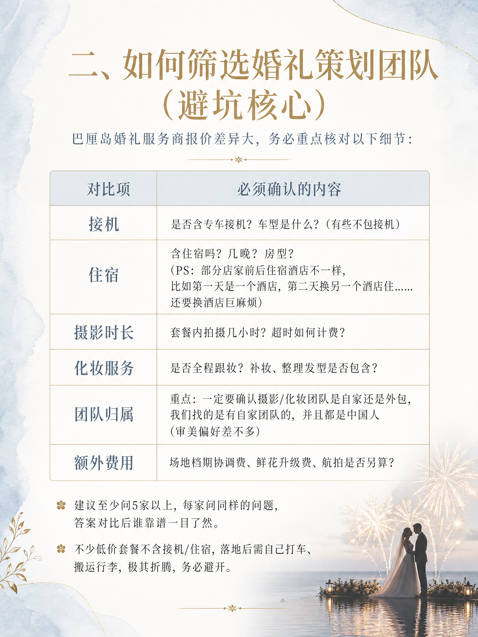 文艺高级感巴厘岛目的地婚礼攻略海报（避坑篇），3:4竖版，整体… - 图片创意预览