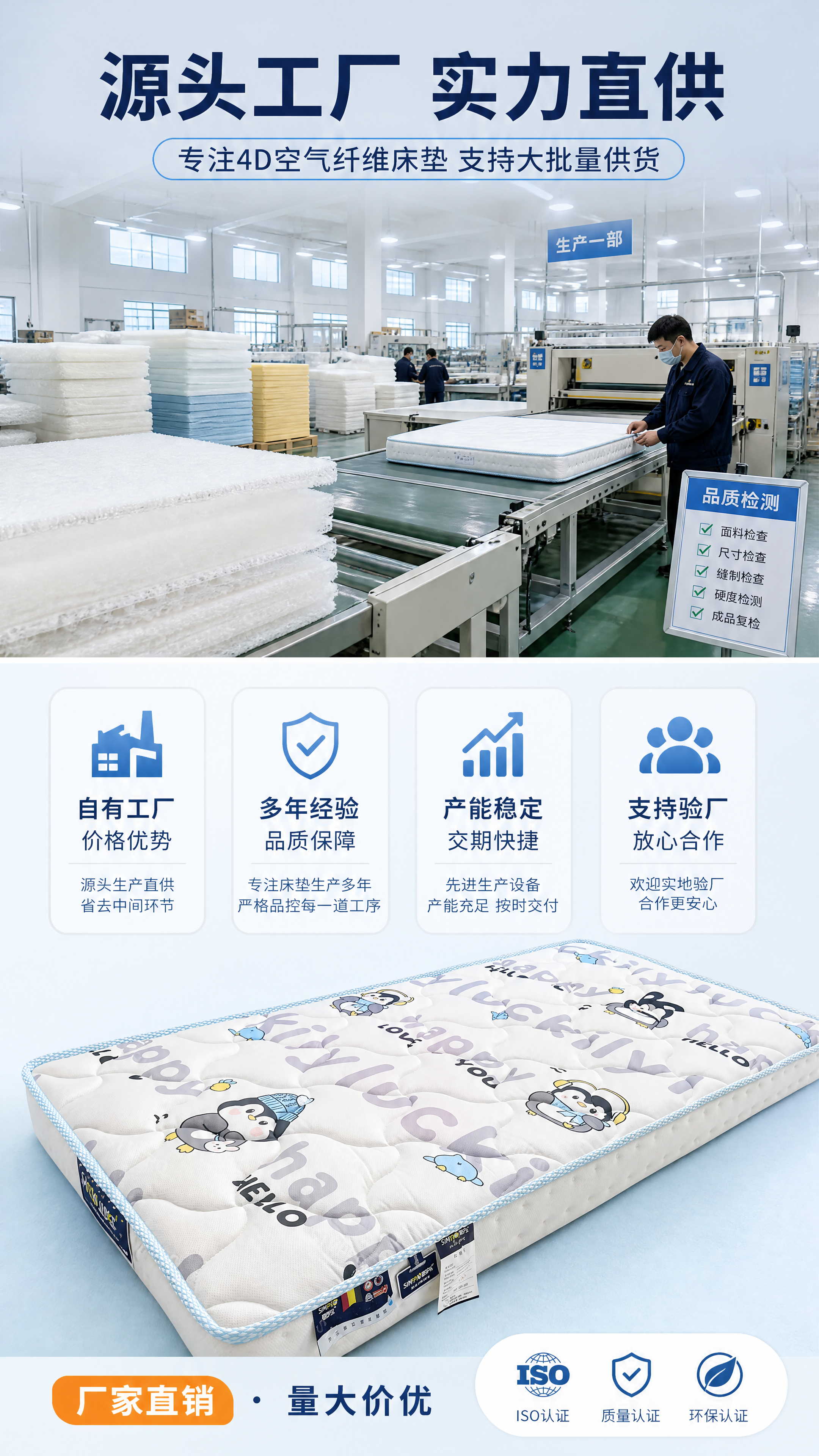 [商品] 使用【图1】4D空气纤维儿童床垫；保留床垫外观、图案… - 图片创意预览