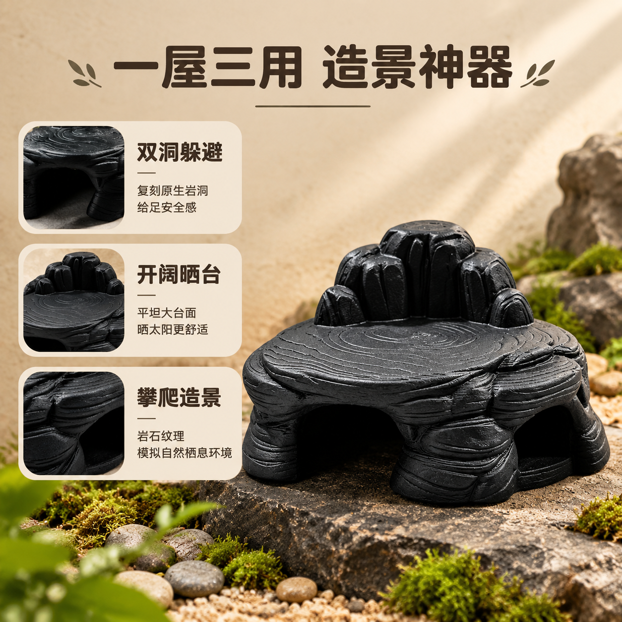 [主图2] 核心亮点 三合一功能展示 目标是清晰证明产品"躲避… - 图片创意预览