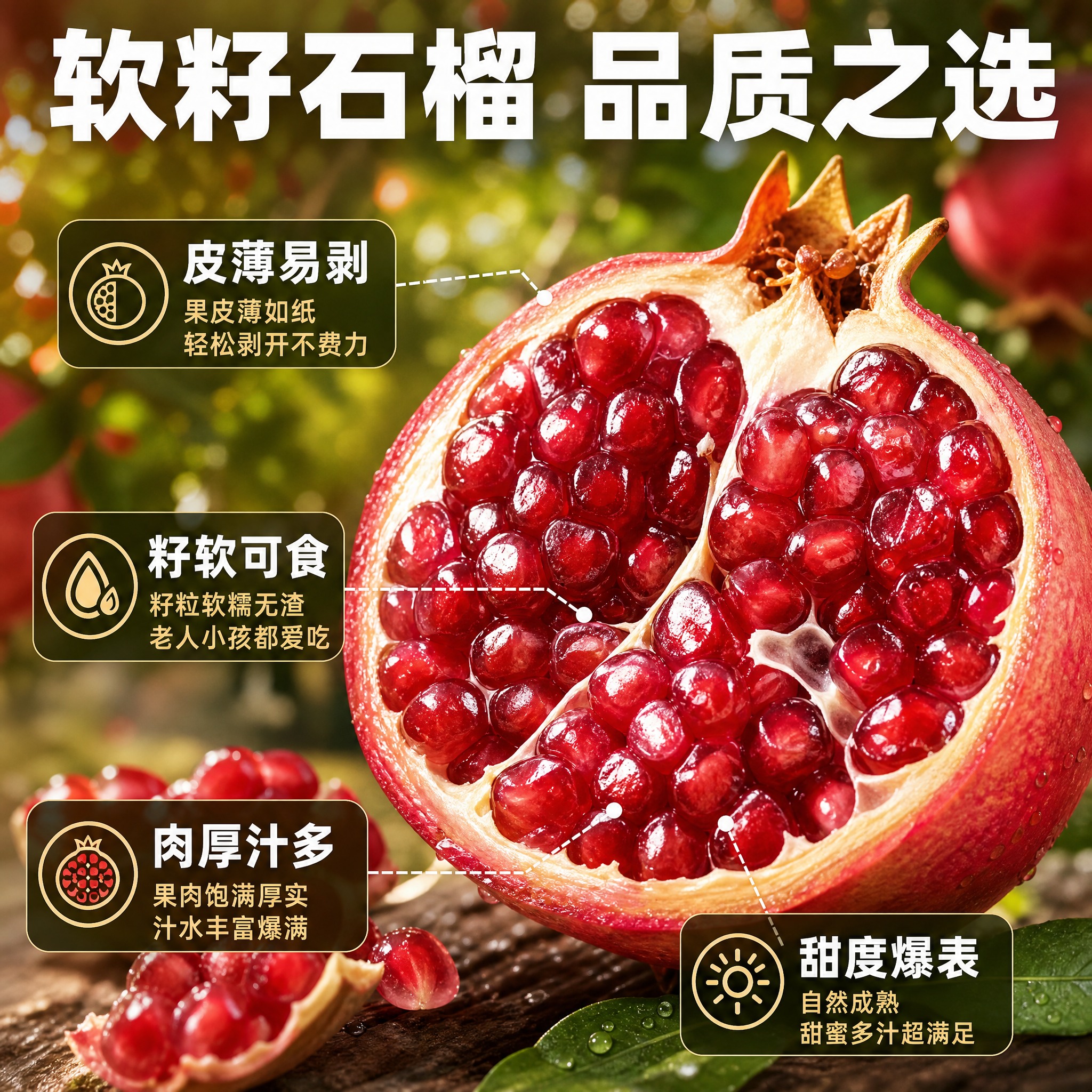 [主图-2] 核心亮点 软籽石榴品质溯源与卖点展示。 [统一基… - 图片创意预览