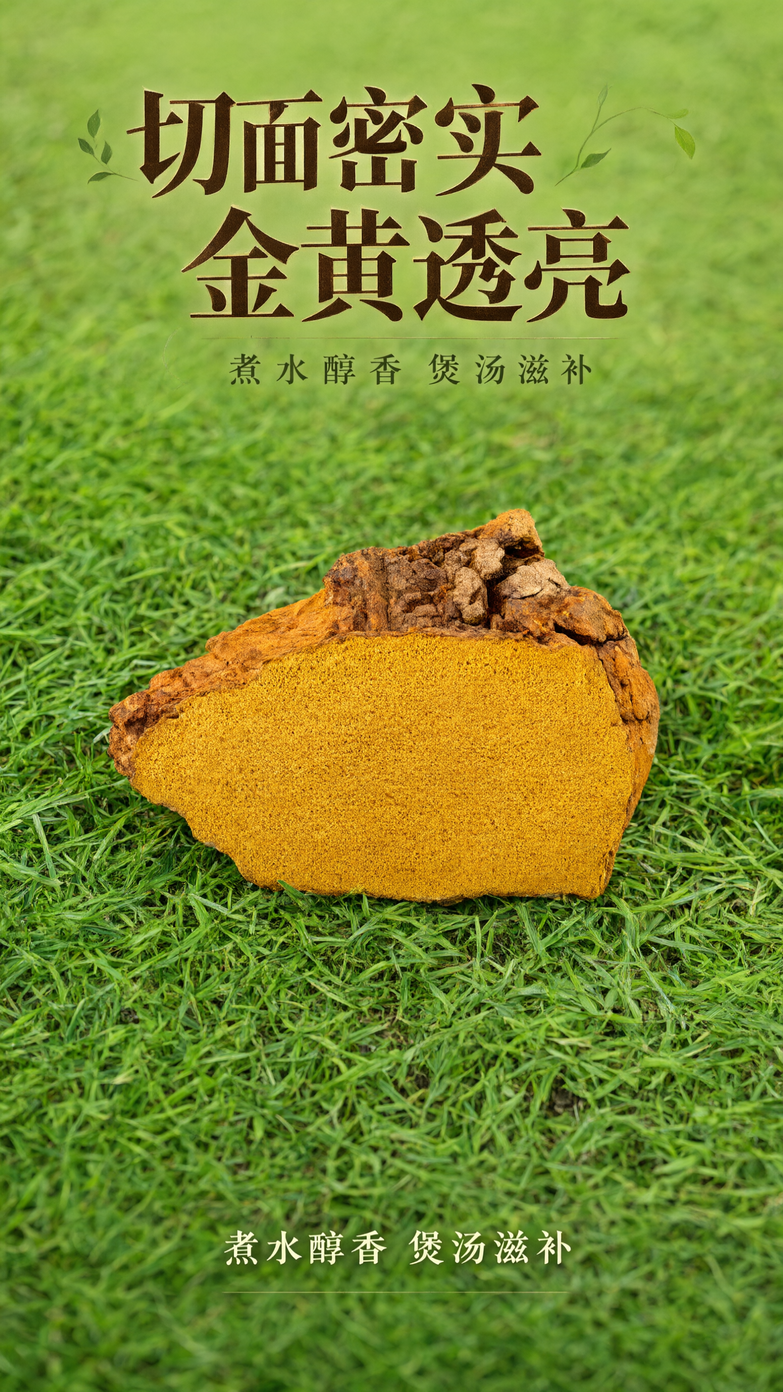 淘宝天猫9:16电商主图，西藏野生马蹄桑黄块产品主图，单块桑黄… - 图片创意预览