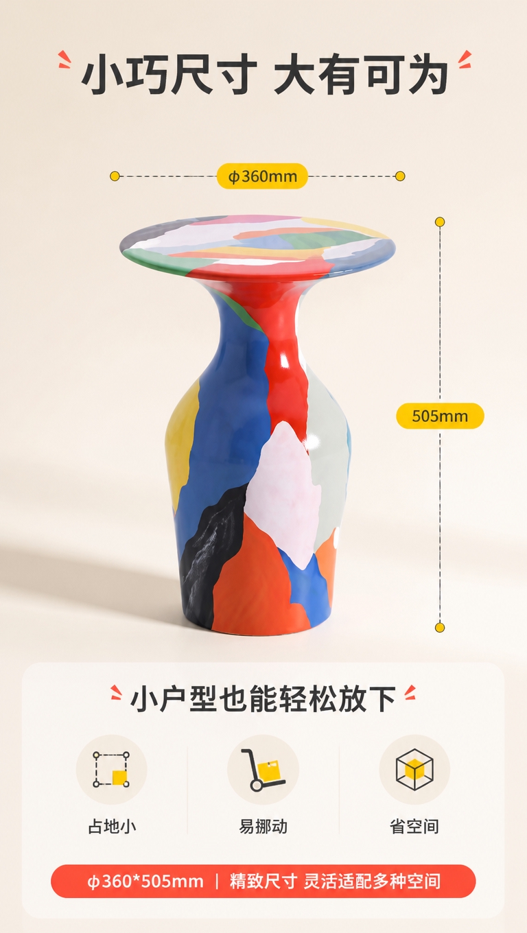 [商品] 使用【图1】DJ-8851彩虹角几；保留蘑菇造型轮廓… - 图片创意预览