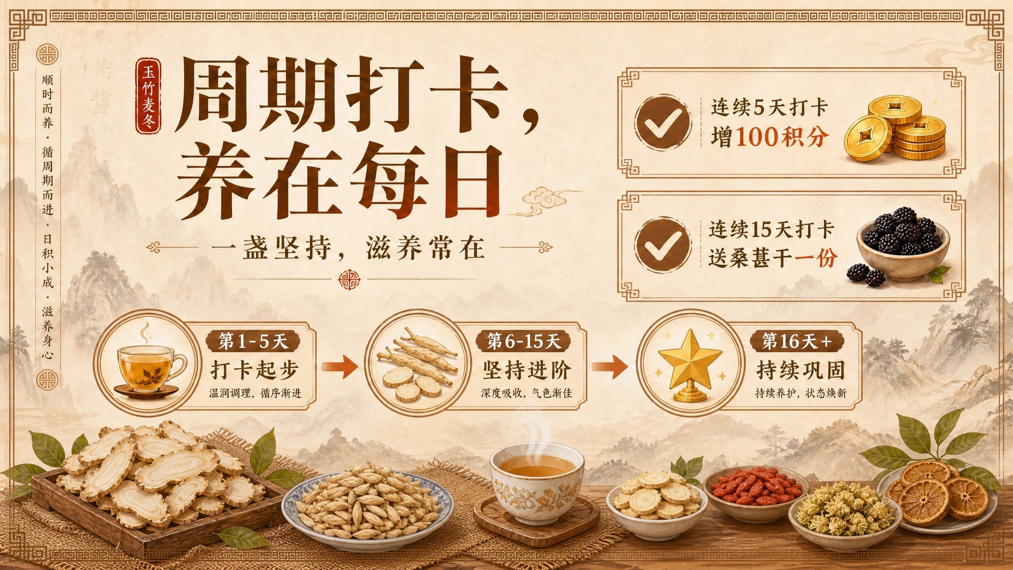 基于参考图进行修改，保留原图的国风新中式版式骨架、米黄宣纸底色… - 图片创意预览