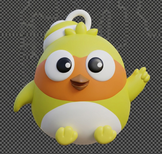 帮我生成3D图案，并且透明底，PNG格式预览效果