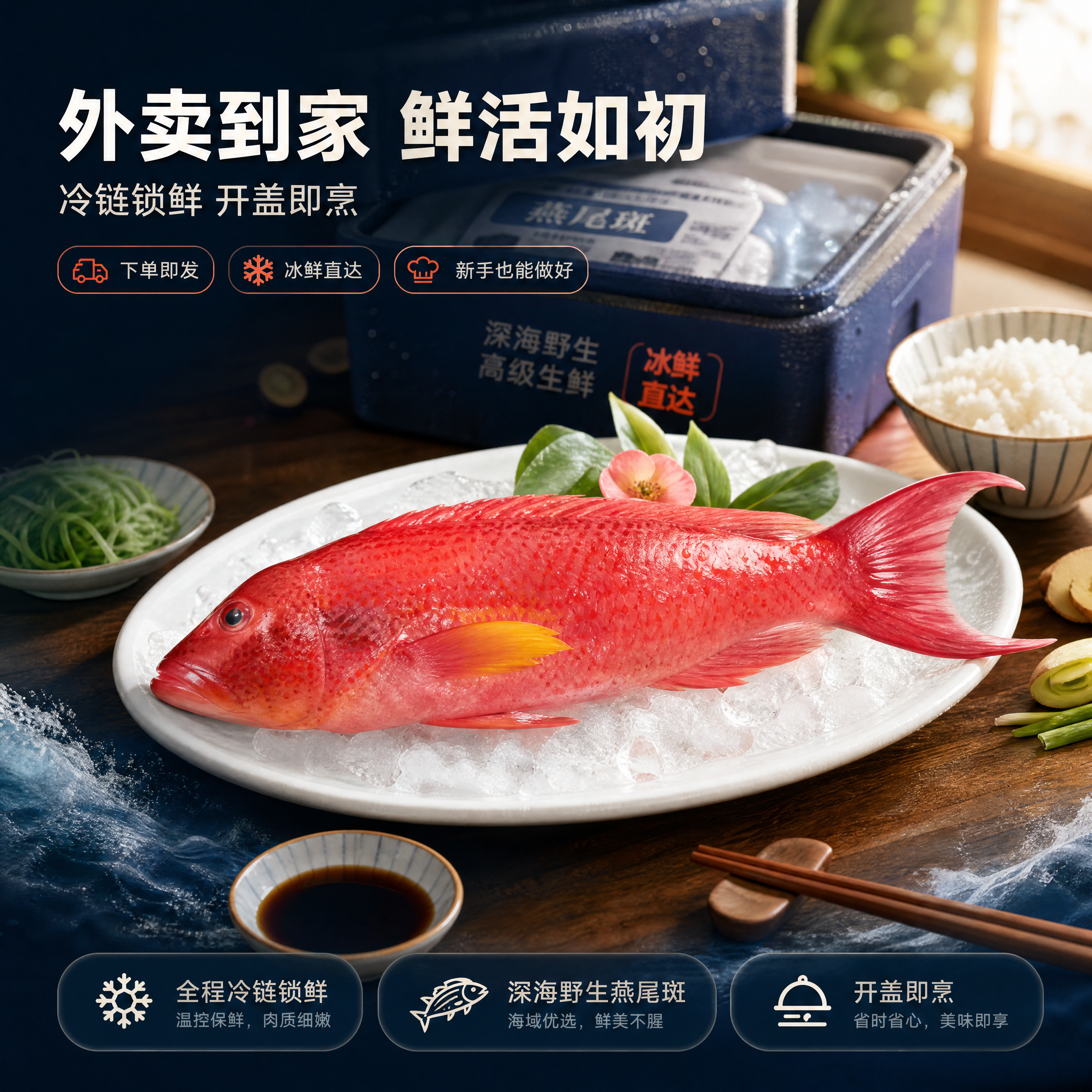 [商品] 使用【图1】燕尾斑；保留鲜红鱼身、燕尾形尾鳍、完整鳞… - 图片创意预览