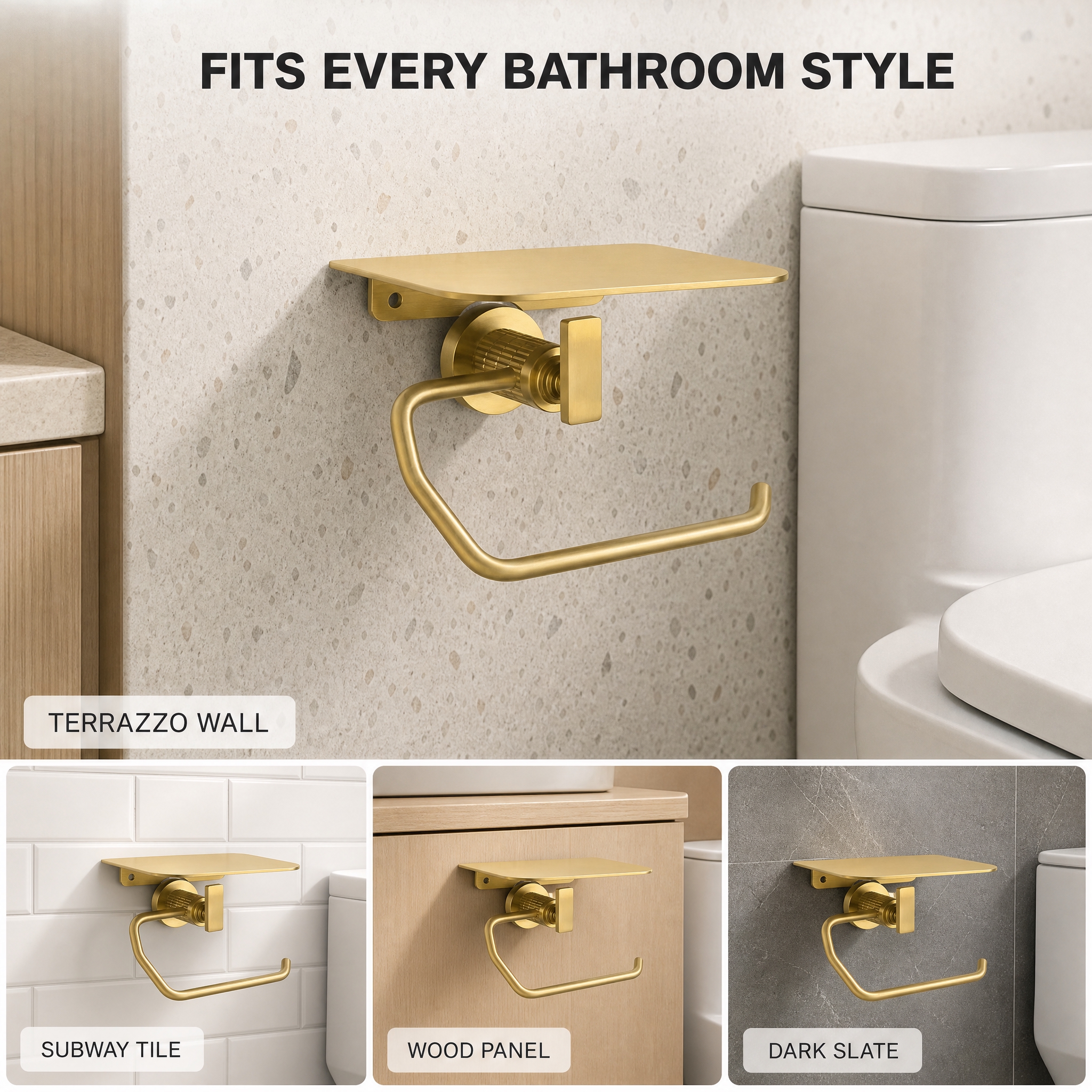 [主图-6] Wall-Mount Brushed Gold… - 图片创意预览