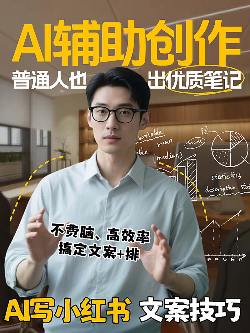 AI创作爆款吸睛大字小红书封面