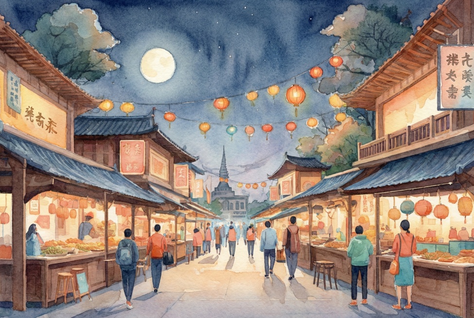 将图片修改为水彩插画风格预览效果