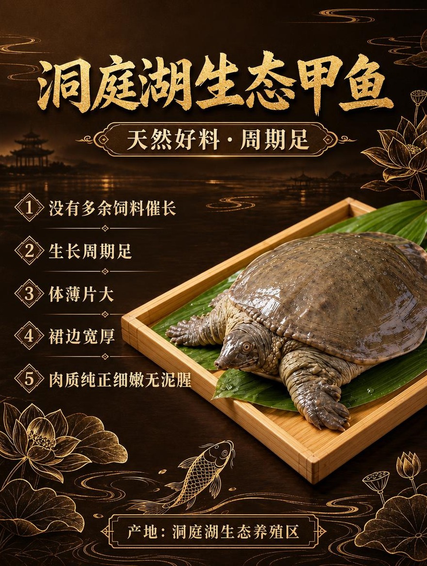 [商品] 使用【图4】洞庭湖生态甲鱼；保留甲鱼真实形态、体色、… - 图片创意预览