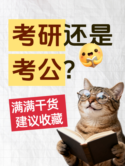考研考公对比干货爆款小红书封面预览效果