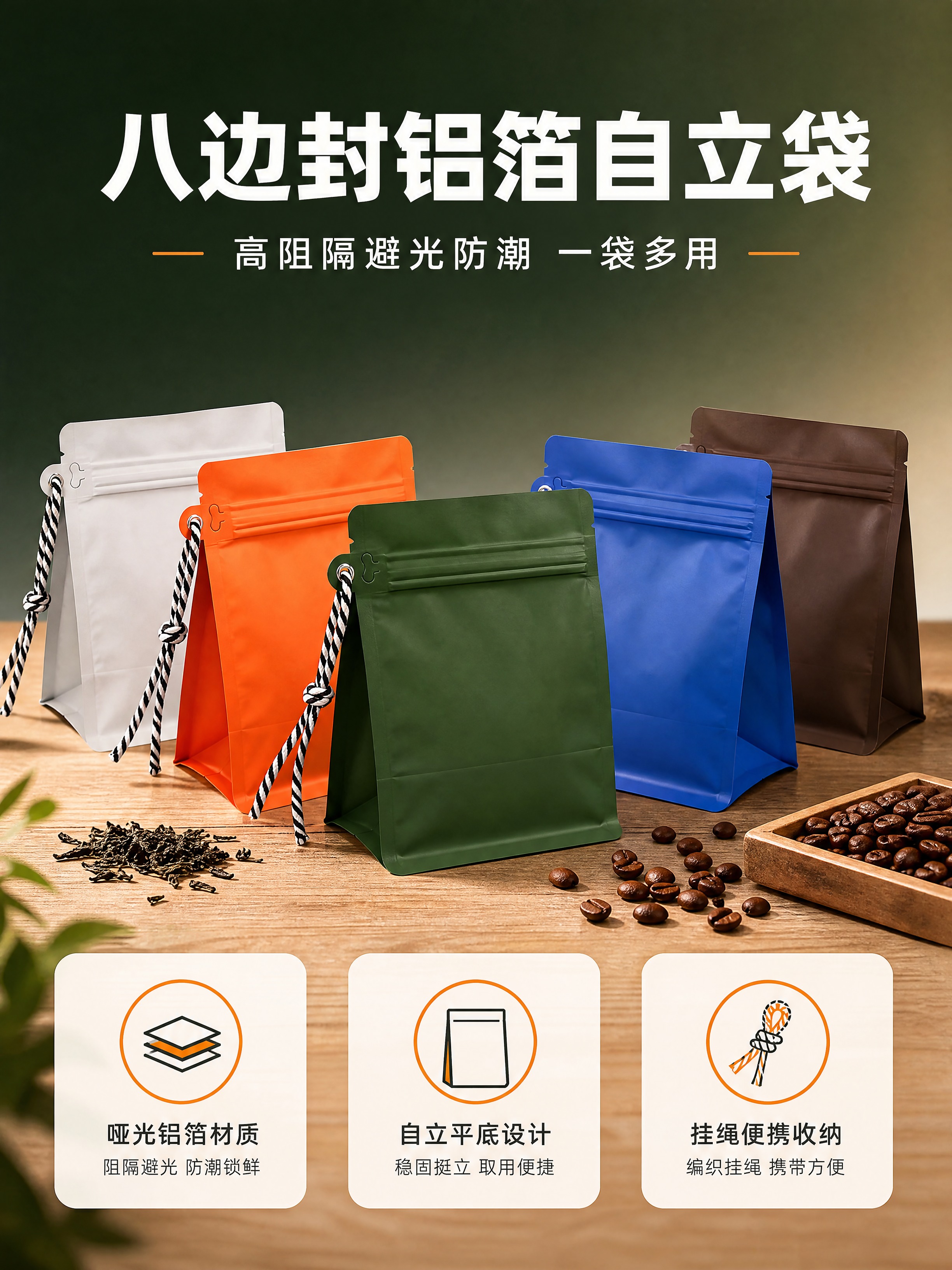 [商品] 使用【图1-图10】八边封铝箔挂绳自立袋；保留八边封… - 图片创意预览
