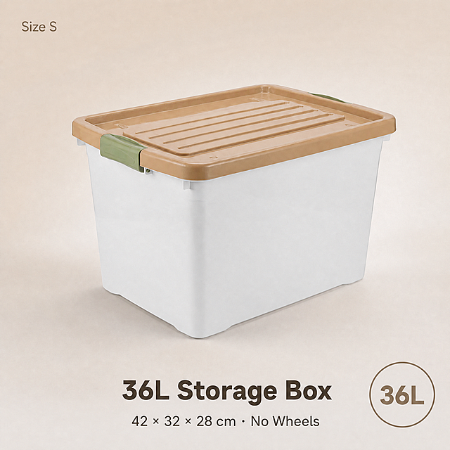 Remove the circular brown badge/logo from the side of the storage box. The white box body should be clean and smooth with no circular emblem. Keep everything else exactly the same.画面中所有信息区域必须填充完整合理的内容，不得出现空白框、空白占位、横线待填写区域、空列表项、空单元格。