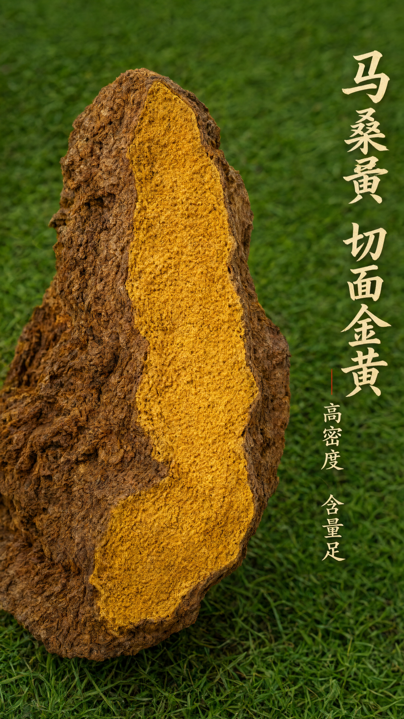 淘宝天猫9:16电商主图，西藏野生马蹄桑黄块产品主图，特写单块… - 图片创意预览