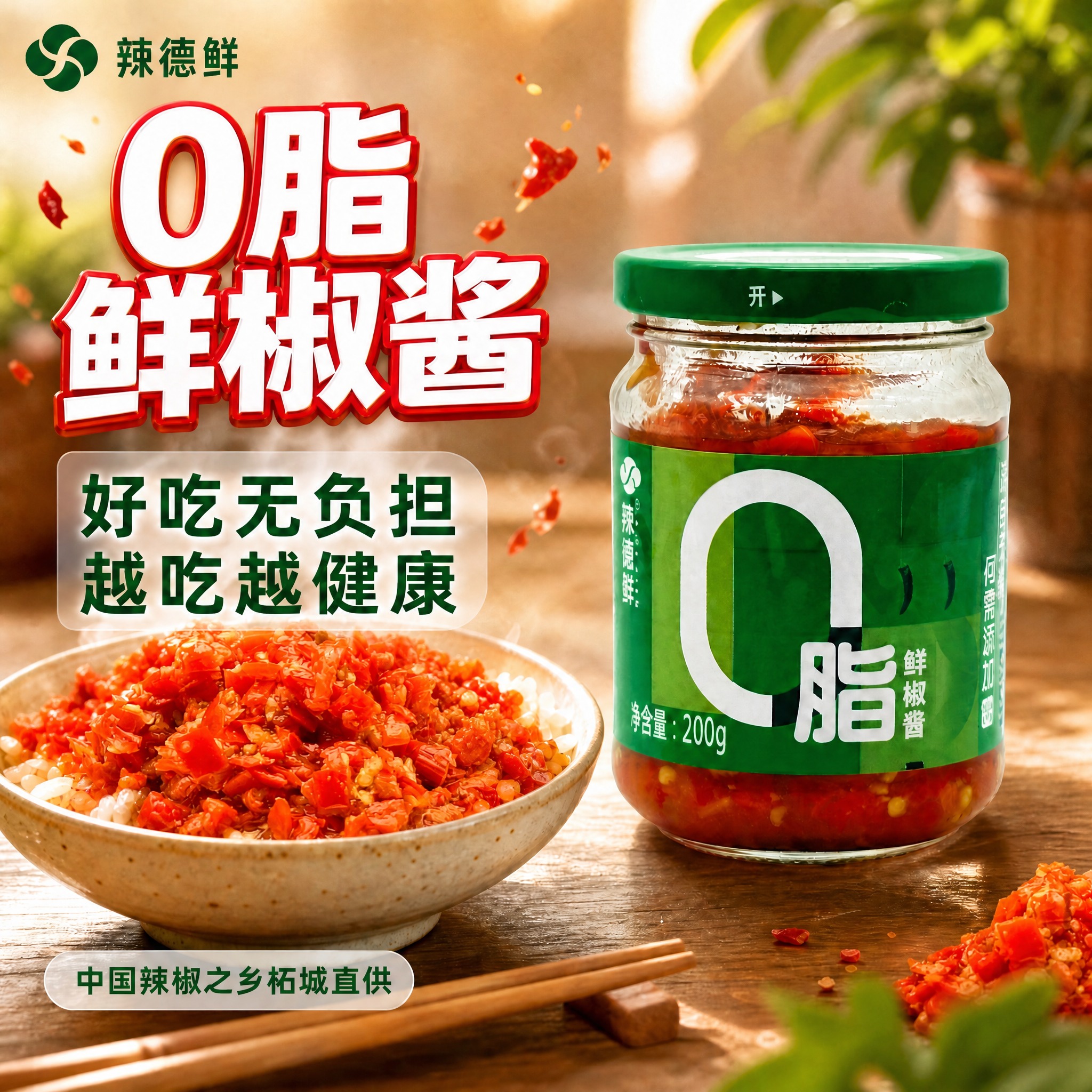 将图中米饭上的辣椒酱以及右下角的整根红辣椒，全部替换为右图中白… - 图片创意预览