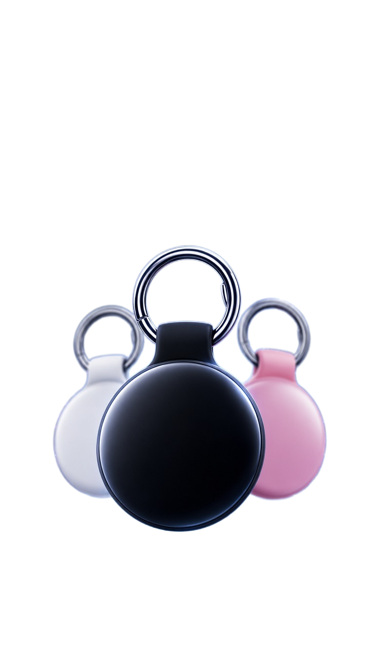 [商品] 使用【图1】圆形防丢定位器（黑色款为主体，白色、粉色… - 图片创意预览