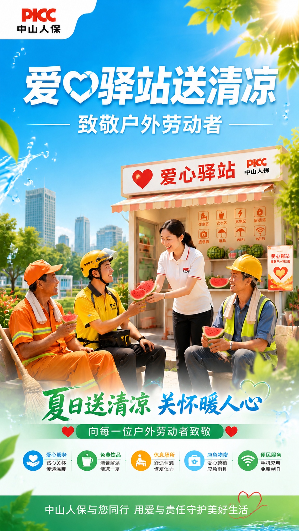 基于这张海报进行修改：1. 将画面中所有的矿泉水瓶替换成新鲜的… - 图片创意预览