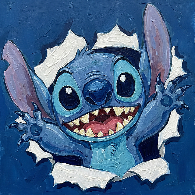 生成颜料图画产品图，尺寸1:1（可爱风格）