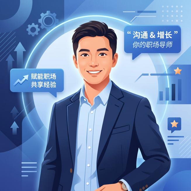 设计一组“师兄师姐”导师型用户头像，适合职业经验分享平台。人物为已经进入职场 2-8 年的年轻前辈，包括互联网、金融、咨询、教育、传媒、制造业等行业背景。头像体现“可靠的过来人”“愿意分享经验”“帮助预览效果
