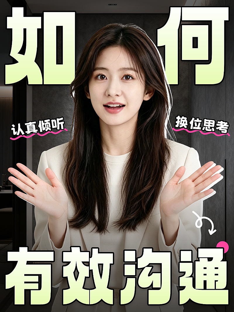 人际关系教育科普人像大字爆款小红书封面配图