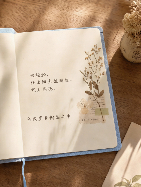 激励正能量语录文案分享文艺实景风小红书封面预览效果