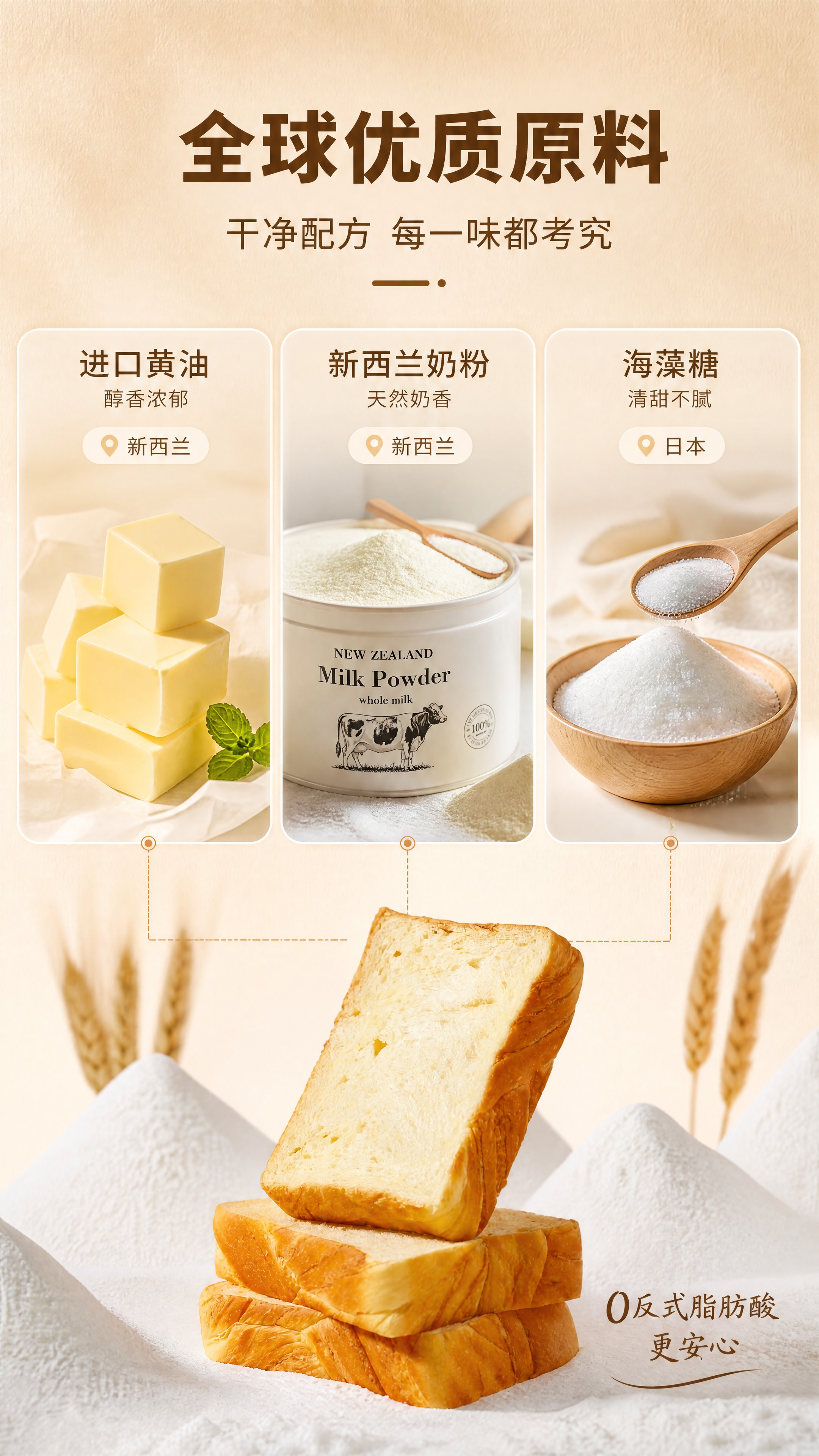 [商品] 使用【图1】牛奶吐司切片产品；保留吐司金黄外皮、奶白… - 图片创意预览