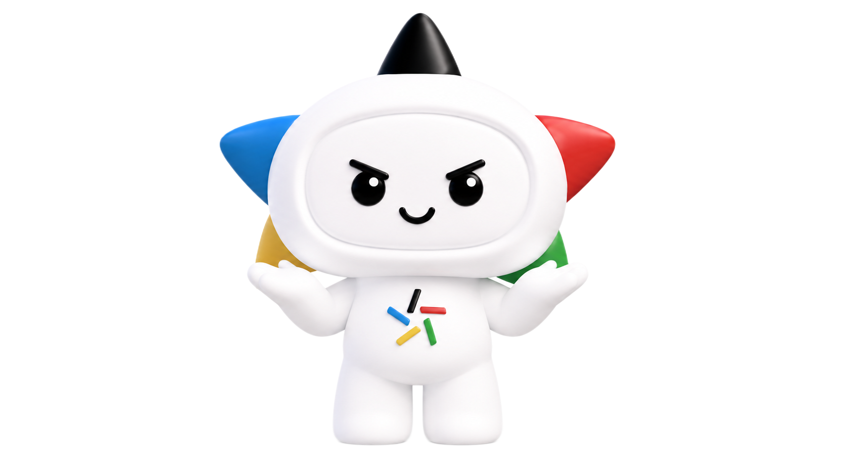 基于参考图中的乐小星IP形象，生成适合PPT章节页的3D吉祥物… - 图片创意预览