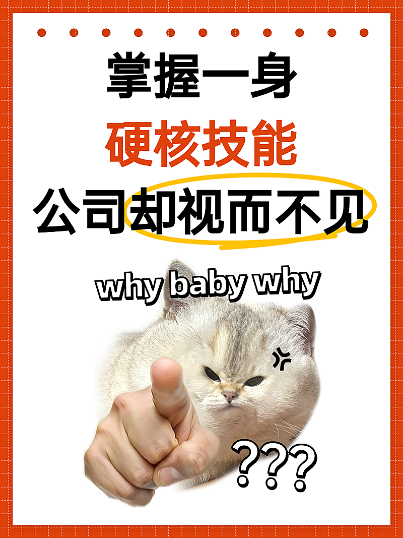 职场打工人硬核技能分享热梗表情包小红书配图