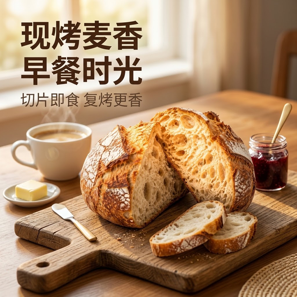 [主图2] 场景带入主图，唯一任务：把面包放进真实早餐食用场景… - 图片创意预览