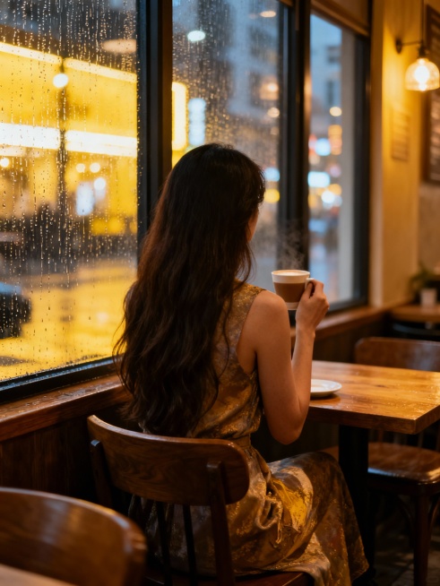 整体再明亮一些 女生是一个长头发穿搭很漂亮的女生预览效果