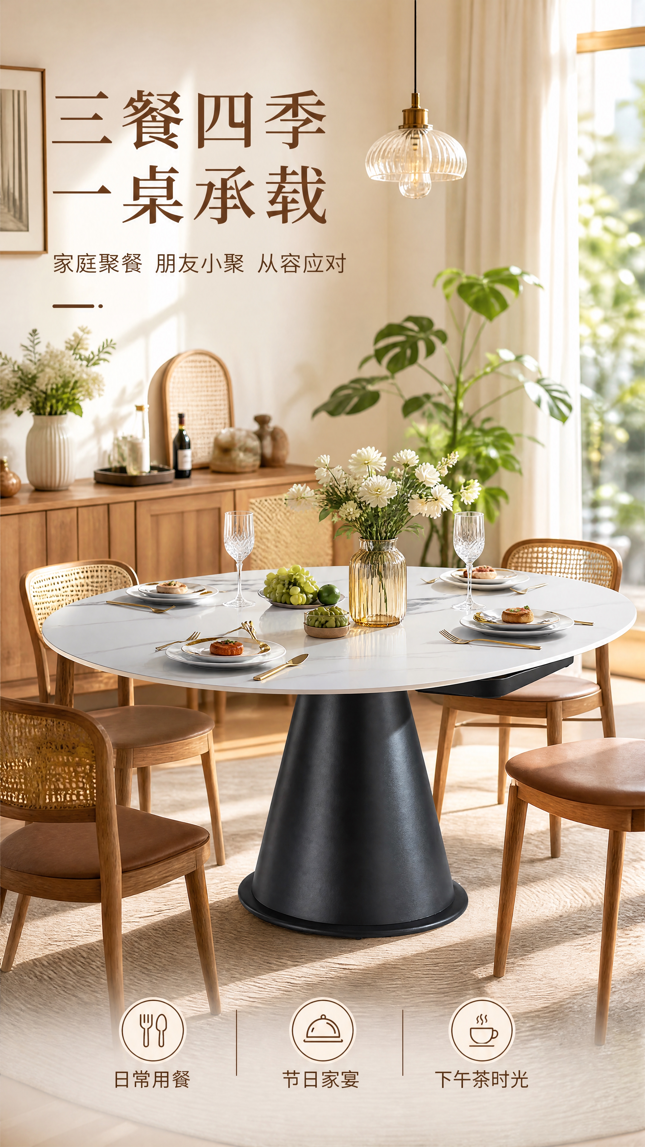 [第6张] 详情页场景应用页-家庭用餐聚会多场景展示。本张使用… - 图片创意预览