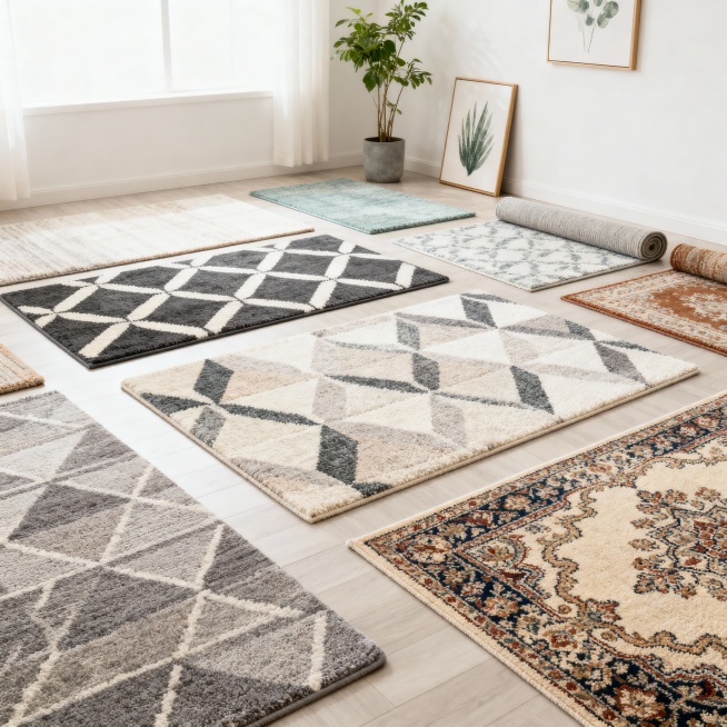 生产一张地毯样品房图片预览效果