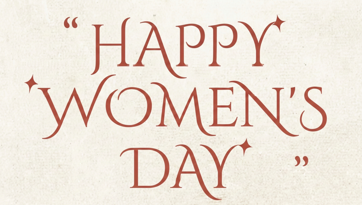 把文案改成“Happy Women's Day”，其他不变预览效果