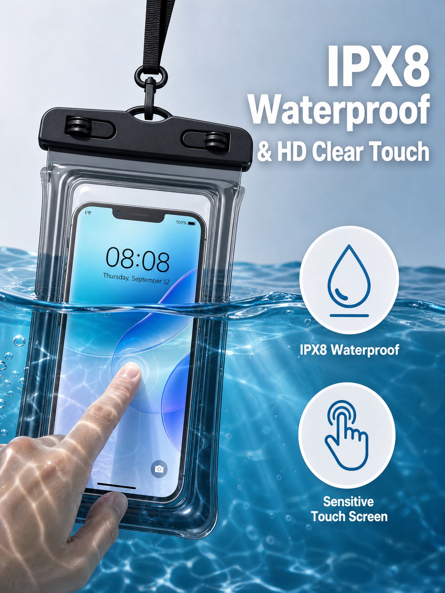 [主图-2] IPX8 Waterproof Phone Po… - 图片创意预览