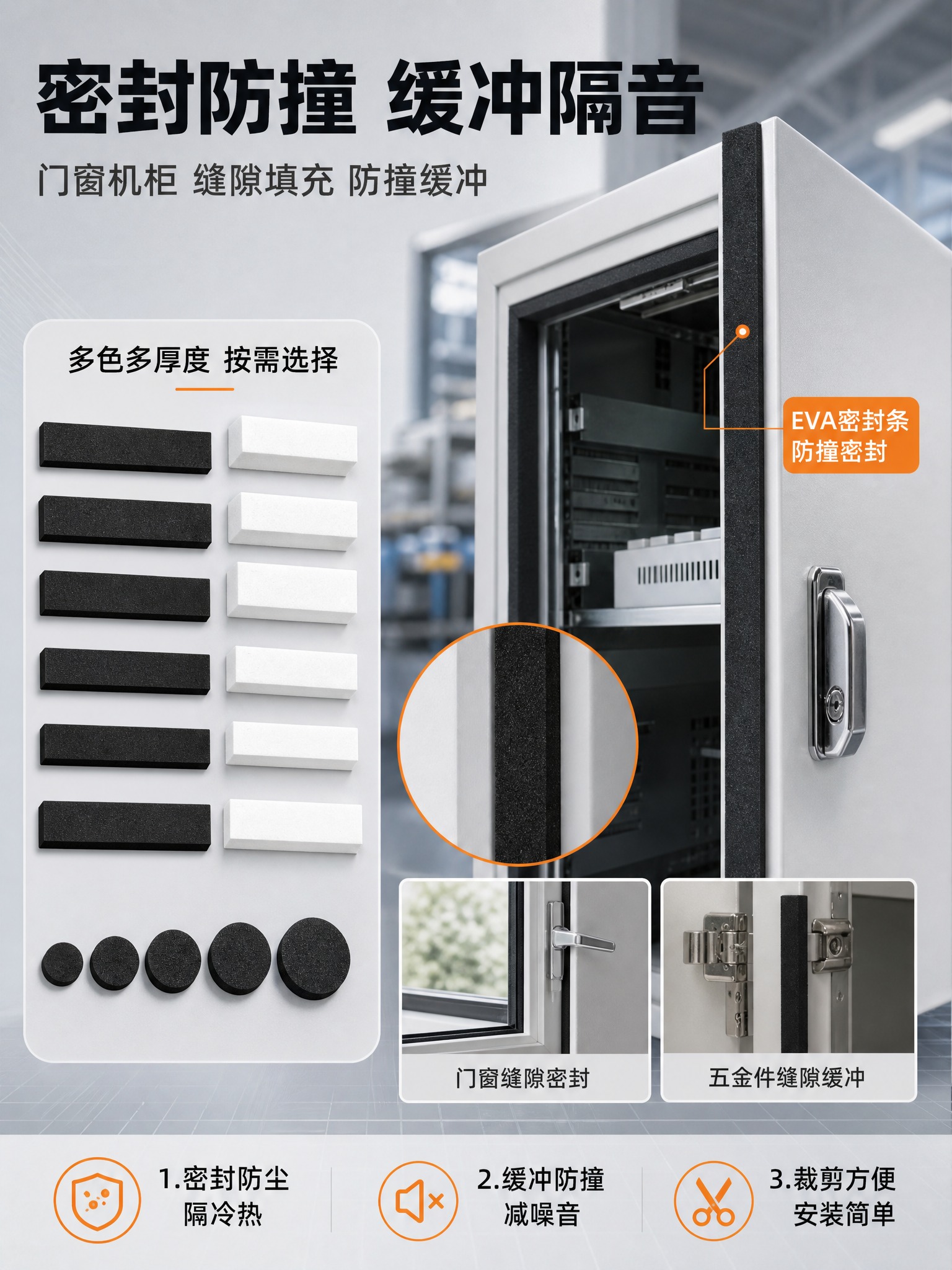 [商品] 使用【图1】长条块状EVA泡棉垫片、【图6】黑白两色… - 图片创意预览