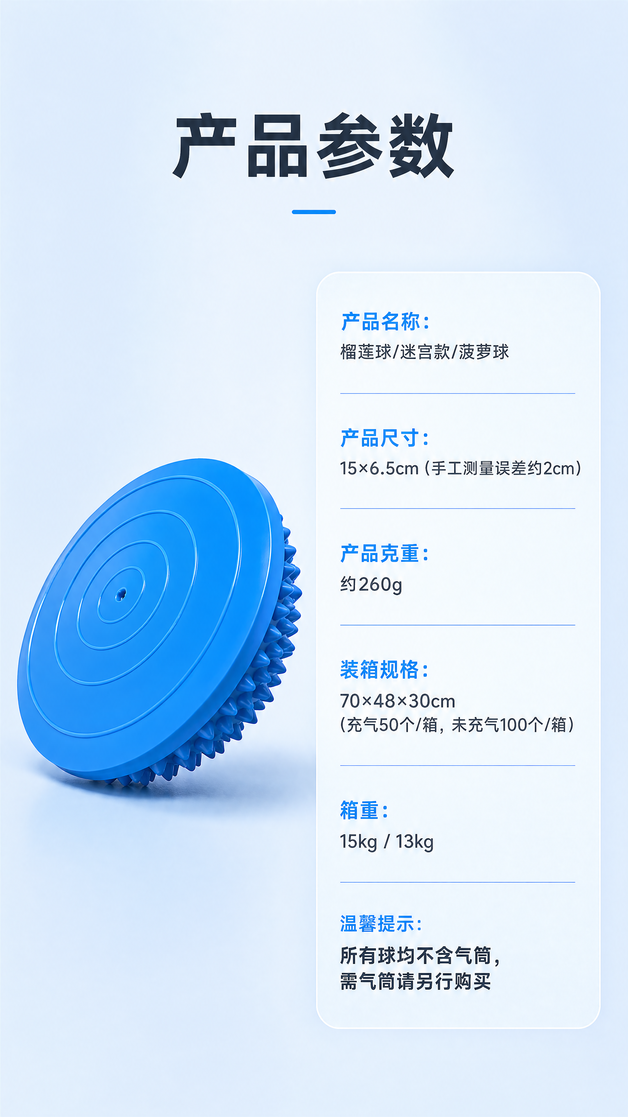 [商品] 使用【图6】蓝色榴莲球（底部+侧面角度）；保留底部同… - 图片创意预览