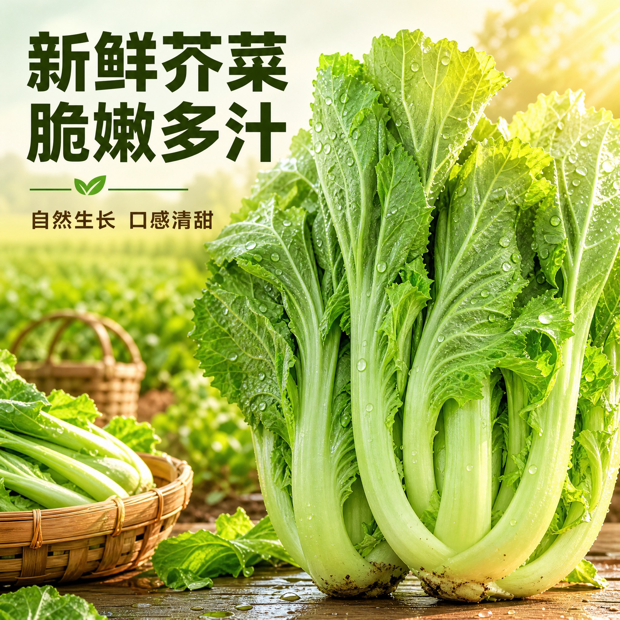 [主图-1] 芥菜 首图点击率 新鲜芥菜食欲诱惑主题。 [统一… - 图片创意预览