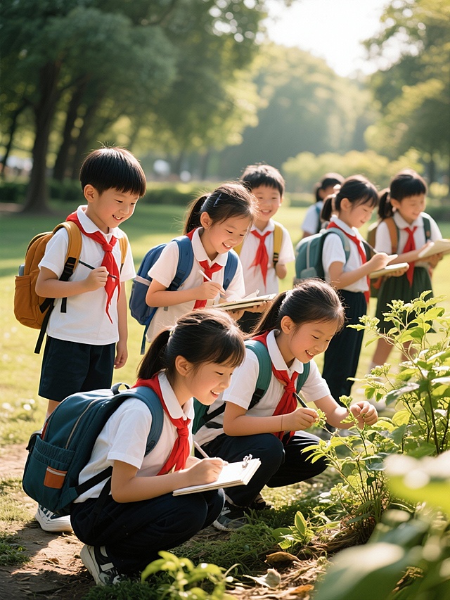 研学图片小学生