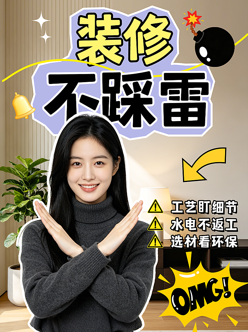 家居装修选择误区科普攻略小红书封面