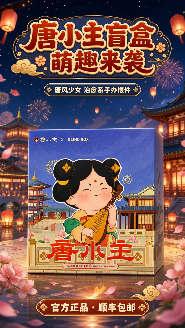 [商品] 使用【图1】唐小主盲盒包装盒正面图；保留包装盒上的唐… - 图片创意预览
