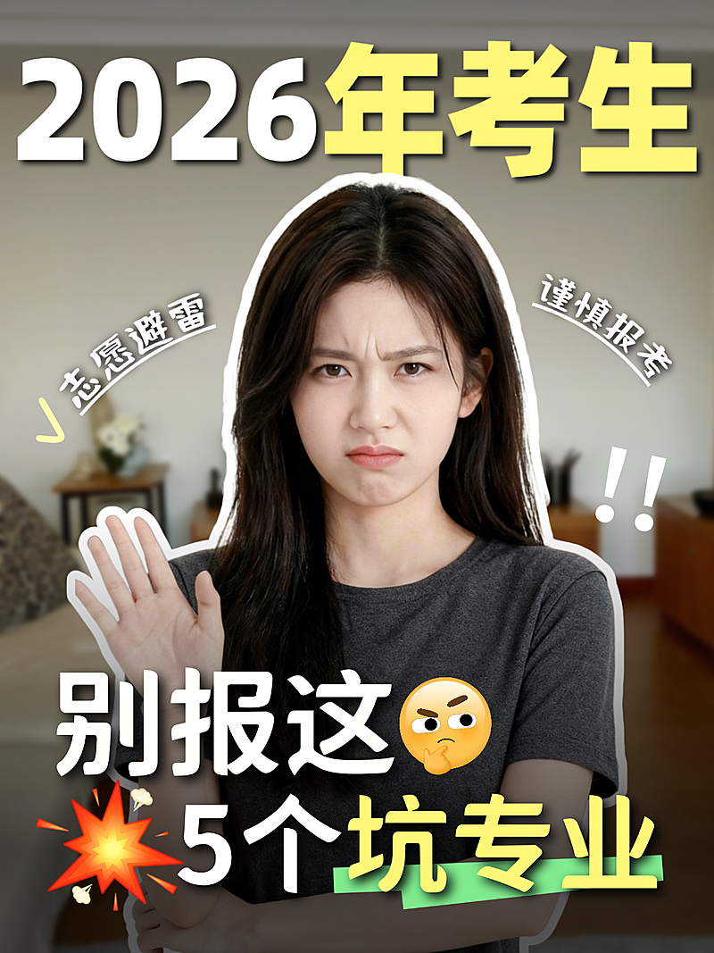 高考志愿填报技巧指南科普攻略人像现代感小红书封面