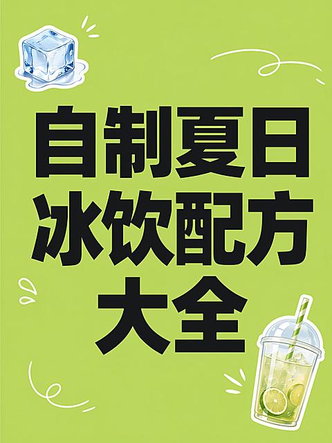 夏日冰饮配方小红书笔记