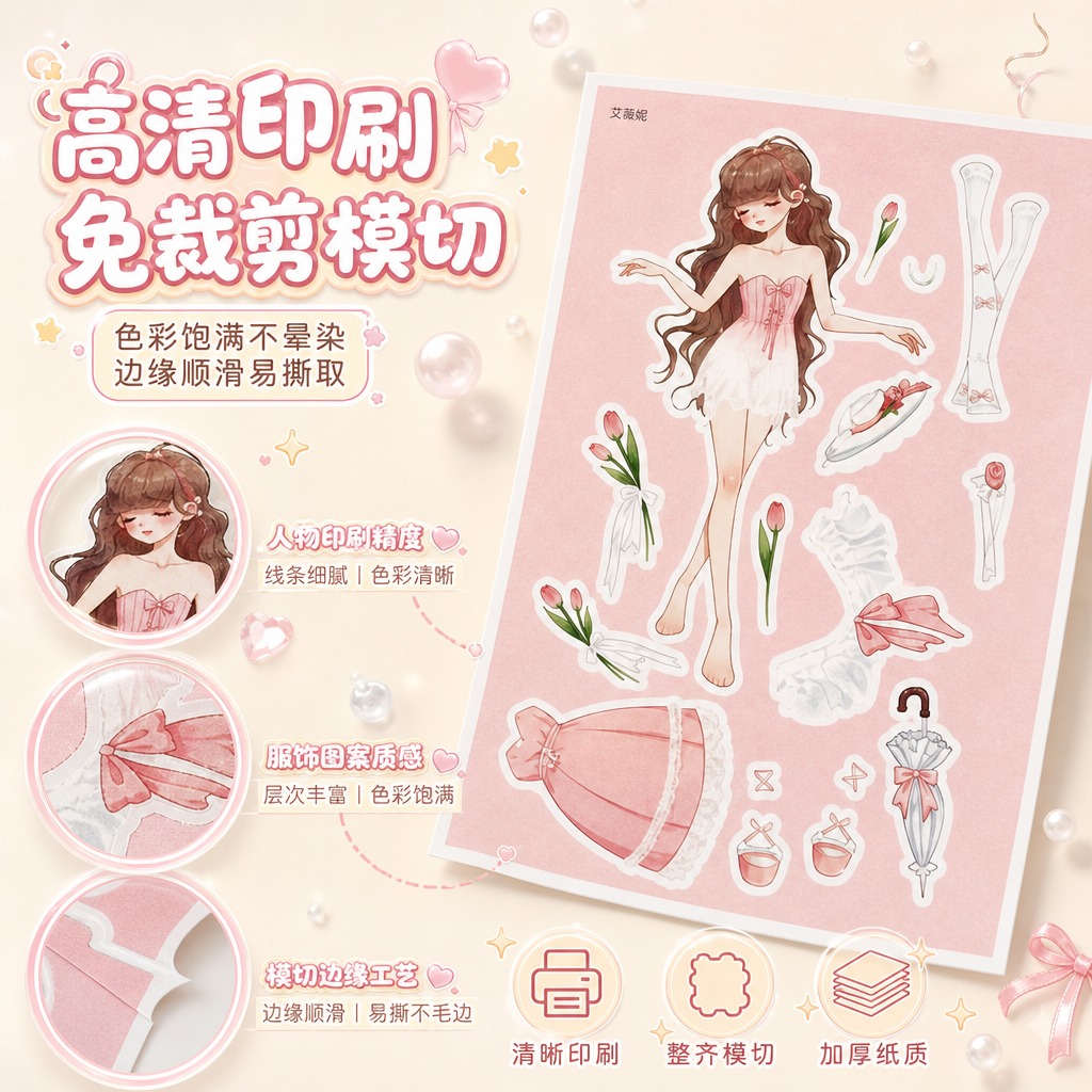 [主图-3] 细节工艺 品质展示。 [统一基调] 甜美可爱奶油… - 图片创意预览