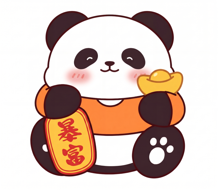脸颊加上粉粉的腮红，脚上的脚丫子换成白色预览效果