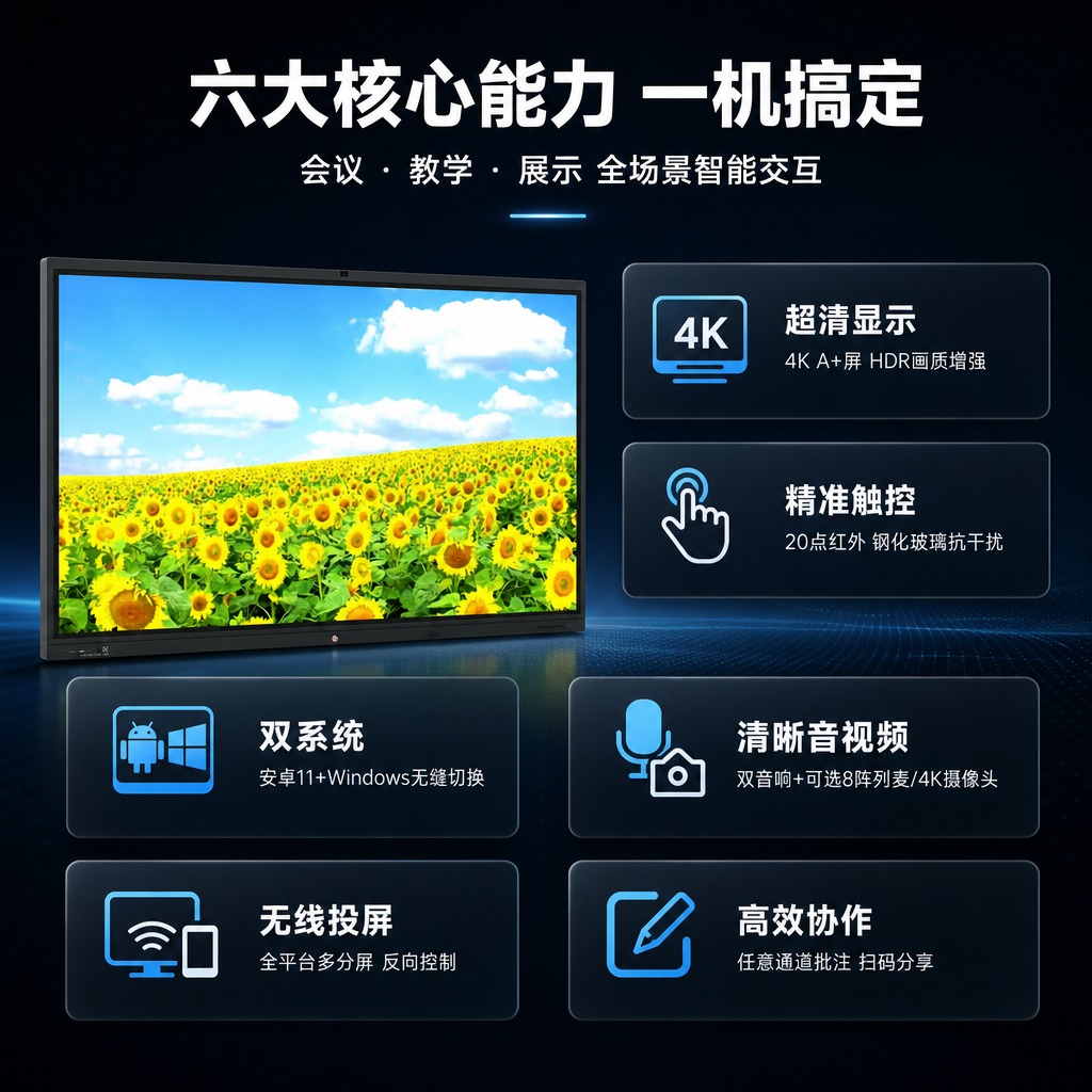 [商品] 使用【图1】65英寸智能交互式平板HW-J65P；保… - 图片创意预览