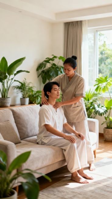 生成50张上门泰式按摩图片预览效果