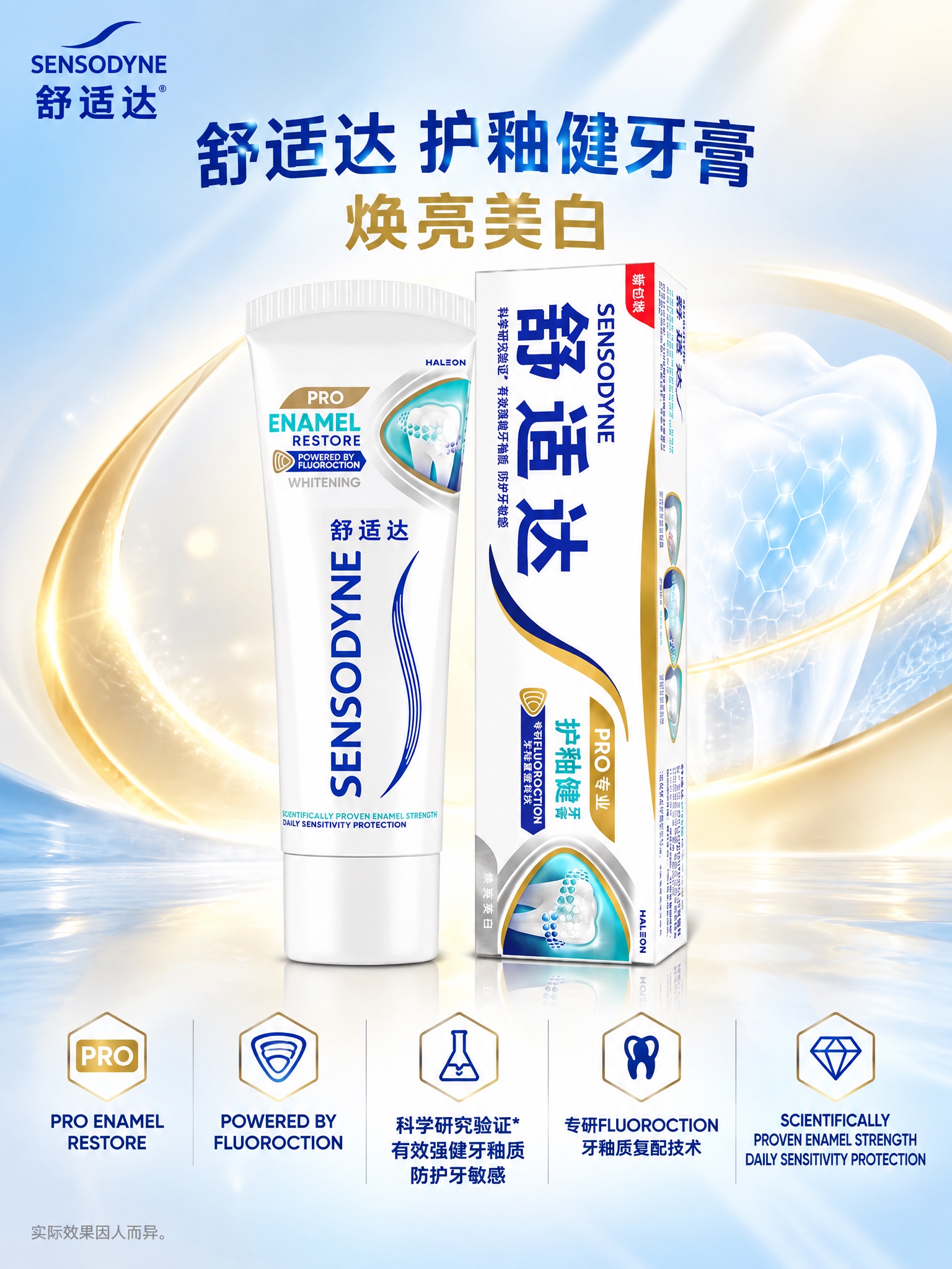 详情页第5张（护釉健单品介绍），3:4竖版，2K分辨率。画面主… - 图片创意预览