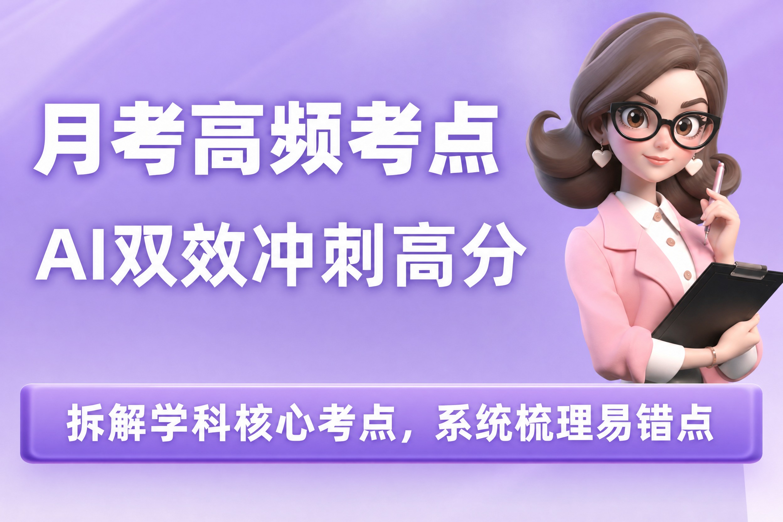 将整体色调改为淡紫色系，背景改为柔和的淡紫色渐变，保持所有文字… - 图片创意预览