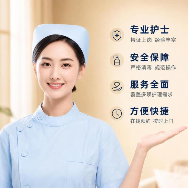 生成护士上门服务主图预览效果