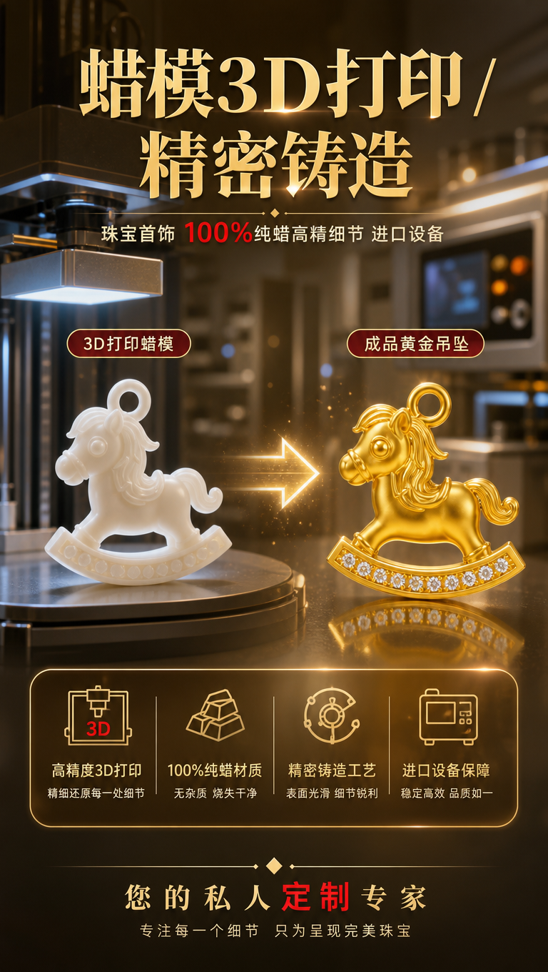 [商品] 使用【图1】中小马吊坠作为成品展示元素，体现3D打印… - 图片创意预览